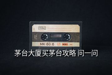 茅臺(tái)大廈買(mǎi)茅臺(tái)攻略 問(wèn)一問(wèn)
