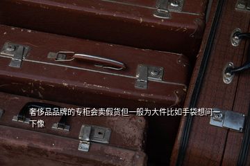 奢侈品品牌的專柜會(huì)賣假貨但一般為大件比如手袋想問(wèn)一下像