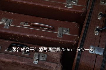 茅臺領(lǐng)譽干紅葡萄酒黑圓750m丨多少一支