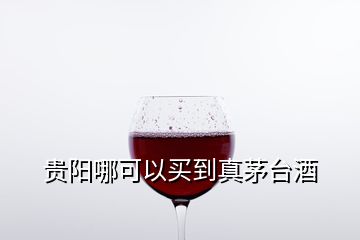 貴陽(yáng)哪可以買(mǎi)到真茅臺(tái)酒