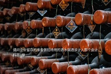請(qǐng)問企業(yè)留存的準(zhǔn)備做招待用的酒水煙酒該計(jì)入那個(gè)會(huì)計(jì)科目  搜