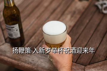揚(yáng)鞭策 入新歲舉杯祝酒迎來(lái)年
