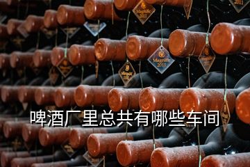 啤酒廠里總共有哪些車(chē)間