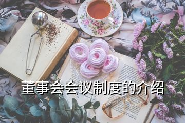 董事會會議制度的介紹
