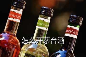 怎么開(kāi)茅臺(tái)酒