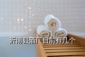 沂南縣酒廠目前有幾個