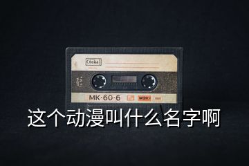 這個動漫叫什么名字啊
