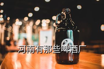 河南有那些啤酒廠(chǎng)