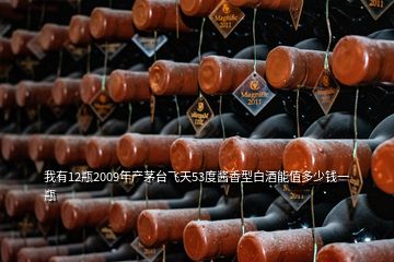 我有12瓶2009年產(chǎn)茅臺(tái)飛天53度醬香型白酒能值多少錢一瓶