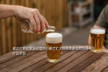 最近打算給家里經(jīng)營的小餐廳擴大規(guī)模需要借款周轉(zhuǎn)一下什么平臺