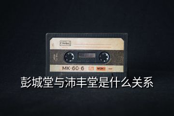 彭城堂與沛豐堂是什么關系