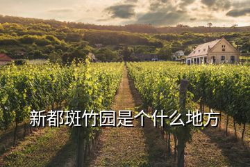 新都斑竹園是個什么地方