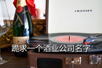 跪求一個酒業(yè)公司名字