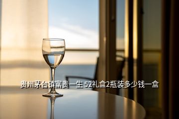貴州茅臺(tái)鎮(zhèn)富貴一生 52禮盒2瓶裝多少錢一盒