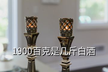 1900百克是幾斤白酒