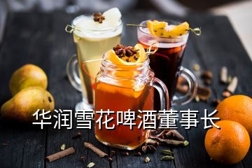 華潤(rùn)雪花啤酒董事長(zhǎng)