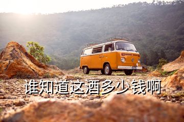 誰(shuí)知道這酒多少錢啊