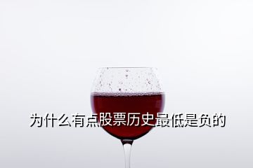為什么有點(diǎn)股票歷史最低是負(fù)的