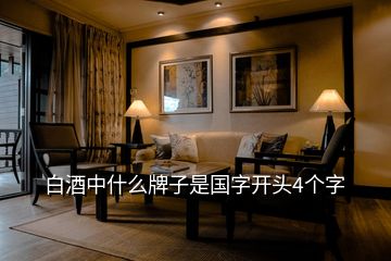 白酒中什么牌子是國字開頭4個字