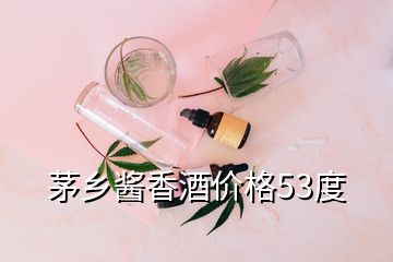 茅鄉(xiāng)醬香酒價格53度