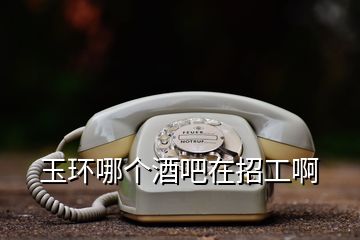 玉環(huán)哪個酒吧在招工啊
