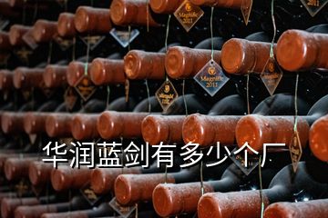華潤藍(lán)劍有多少個廠