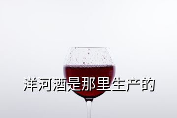 洋河酒是那里生產的