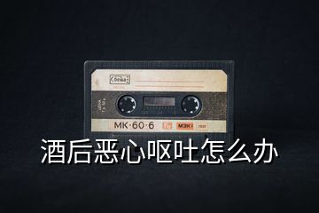 酒后惡心嘔吐怎么辦