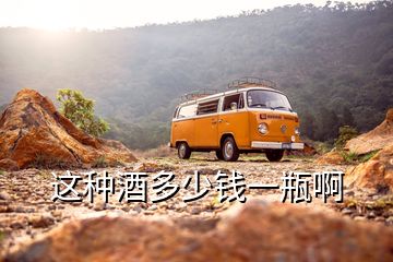 這種酒多少錢一瓶啊