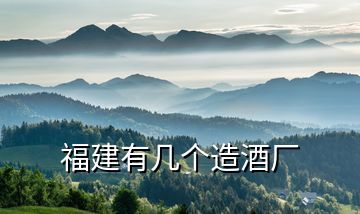 福建有幾個(gè)造酒廠(chǎng)