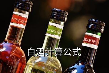 白酒計算公式