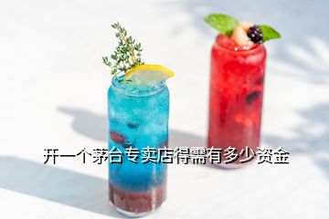 開(kāi)一個(gè)茅臺(tái)專賣店得需有多少資金