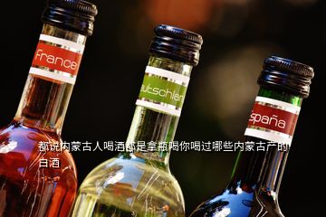 都說內蒙古人喝酒都是拿瓶喝你喝過哪些內蒙古產的白酒
