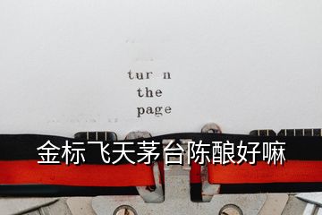 金標(biāo)飛天茅臺陳釀好嘛