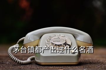 茅臺(tái)鎮(zhèn)都產(chǎn)出過什么名酒