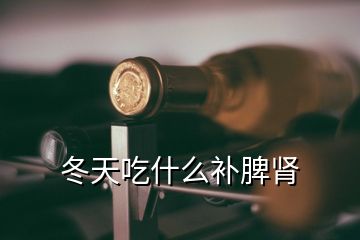 冬天吃什么補脾腎