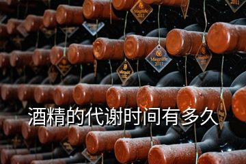 酒精的代謝時間有多久