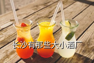長沙有那些大小酒廠