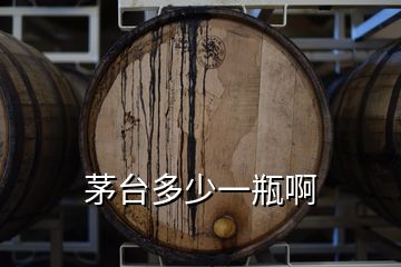 茅臺多少一瓶啊