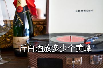一斤白酒放多少個黃峰