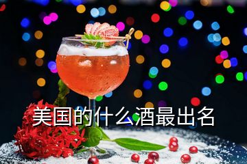 美國(guó)的什么酒最出名