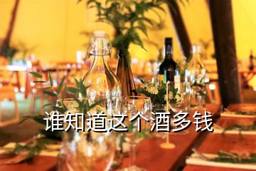 誰(shuí)知道這個(gè)酒多錢
