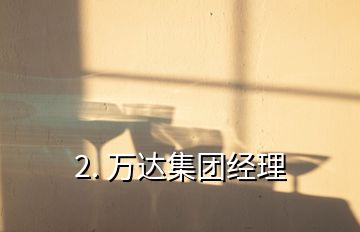 2. 萬達集團經(jīng)理