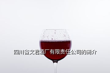 四川省文君酒廠(chǎng)有限責(zé)任公司的簡(jiǎn)介