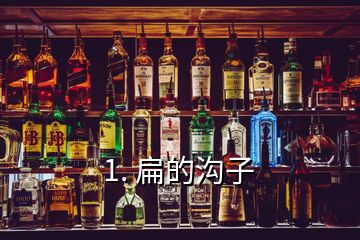 1. 扁的溝子