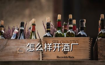 怎么樣開(kāi)酒廠