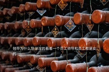 領(lǐng)導(dǎo)為什么總深深的看著一個員工領(lǐng)導(dǎo)和員工都是女的