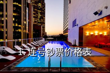 1. 連號(hào)鈔票價(jià)格表