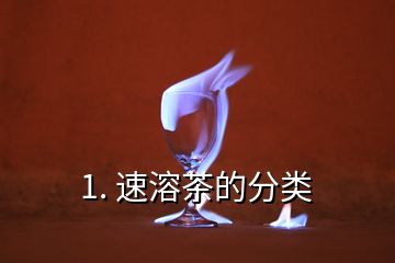 1. 速溶茶的分類(lèi)