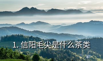 1. 信陽(yáng)毛尖是什么茶類
